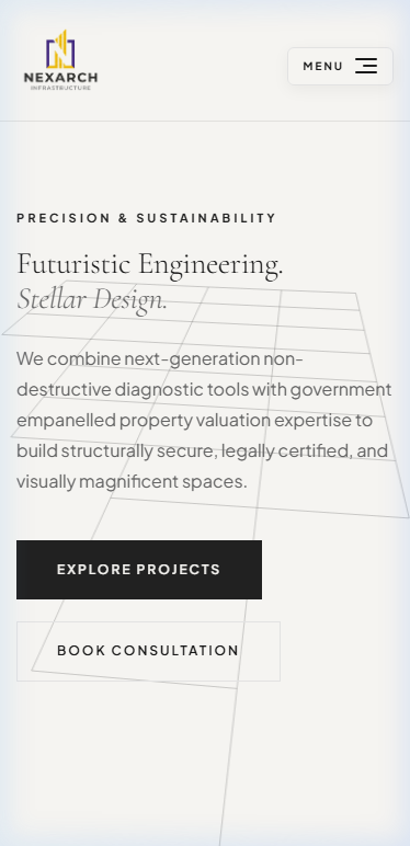 Nexarch Infrastructure Website Preview